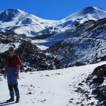 The two summits of Volcan Chillan (Nuevo and Viejo)